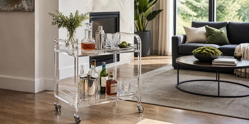 Acrylic Bar Cart Buying Guide: Clear Picks That Disappear