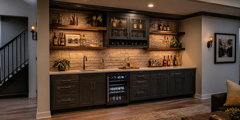 Basement Bar Ideas: From Cabinet Corner to Full Bar Wall