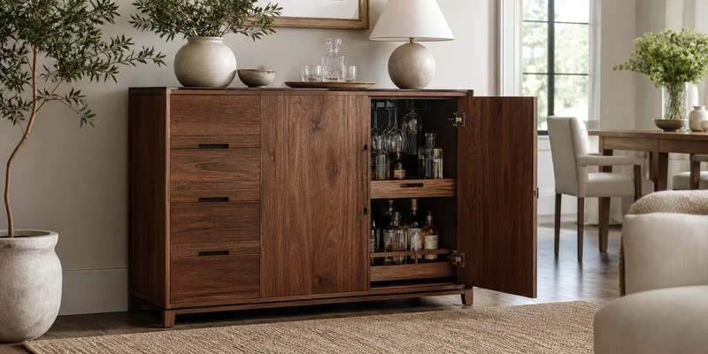 Solid Wood Bar Cabinet Guide: What Real Wood Buys You
