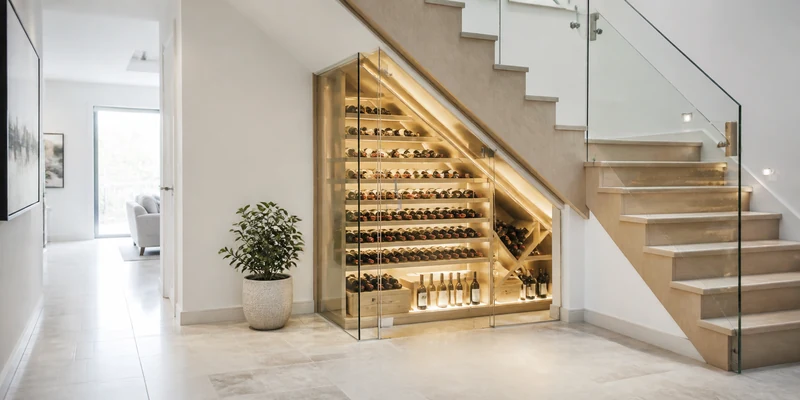 Under Stairs Wine Storage: Get the Built-In Cellar Look