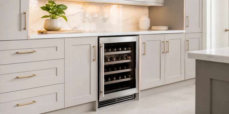 Wine Fridge in Cabinet: How to Build It In the Right Way